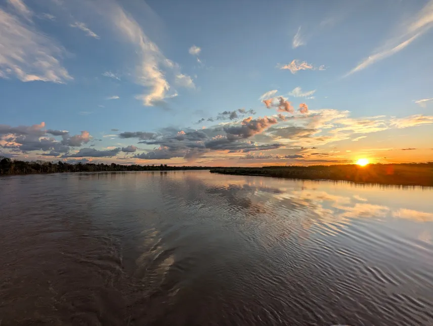 Picture of Sunset over the Amazon