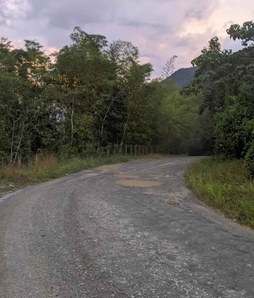 Picture of The actual road we drove to Lanquin