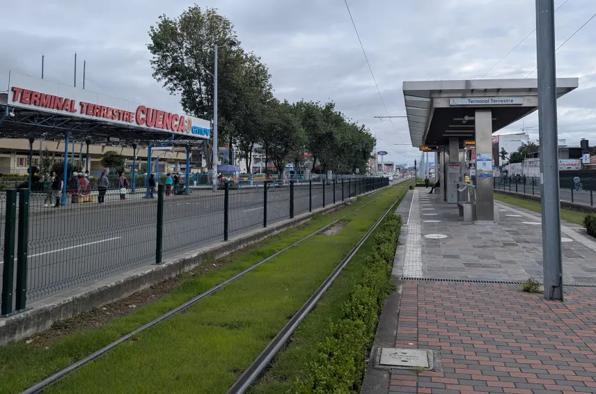 Picture of Cuenca bus terminal and tramway station