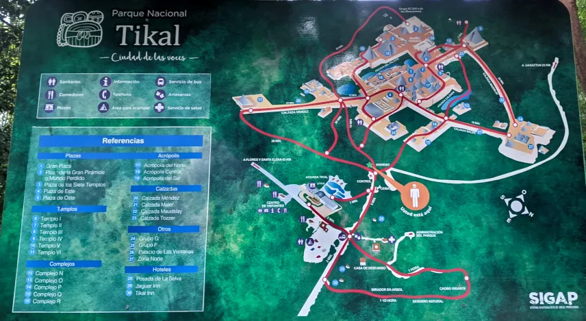 Picture of Tikal Map