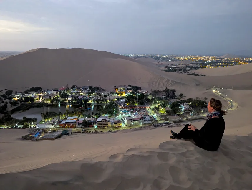 Picture of Watching the sunset above Huacachina