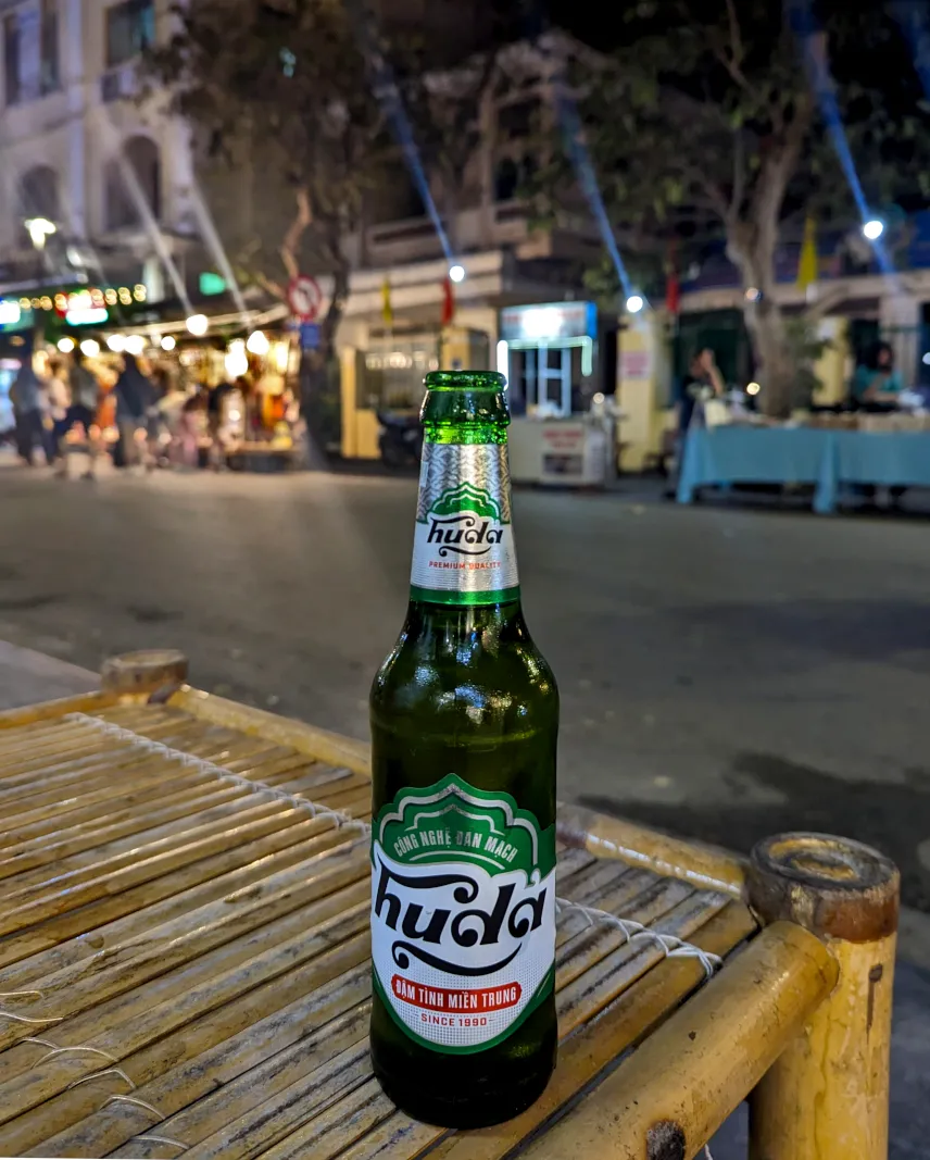 Picture of Free beer at Hue Melody Hostel