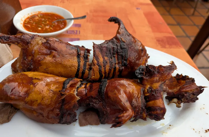 Picture of Our plate of cuy