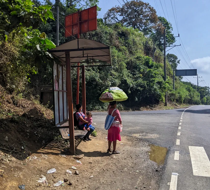 Picture of Bus stop along la Ruta de las Flores El Salvador