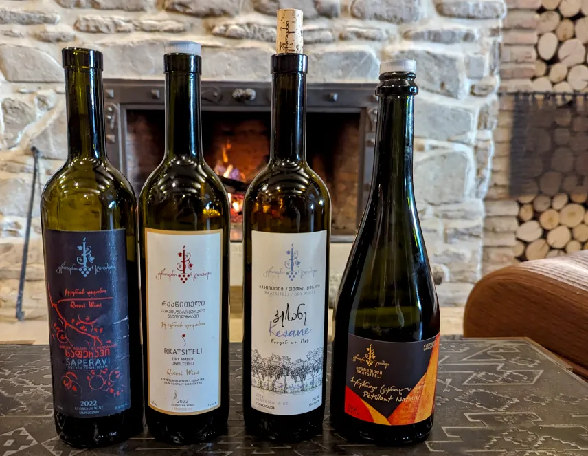 Picture of The wines we tasted at Kerovani Winery