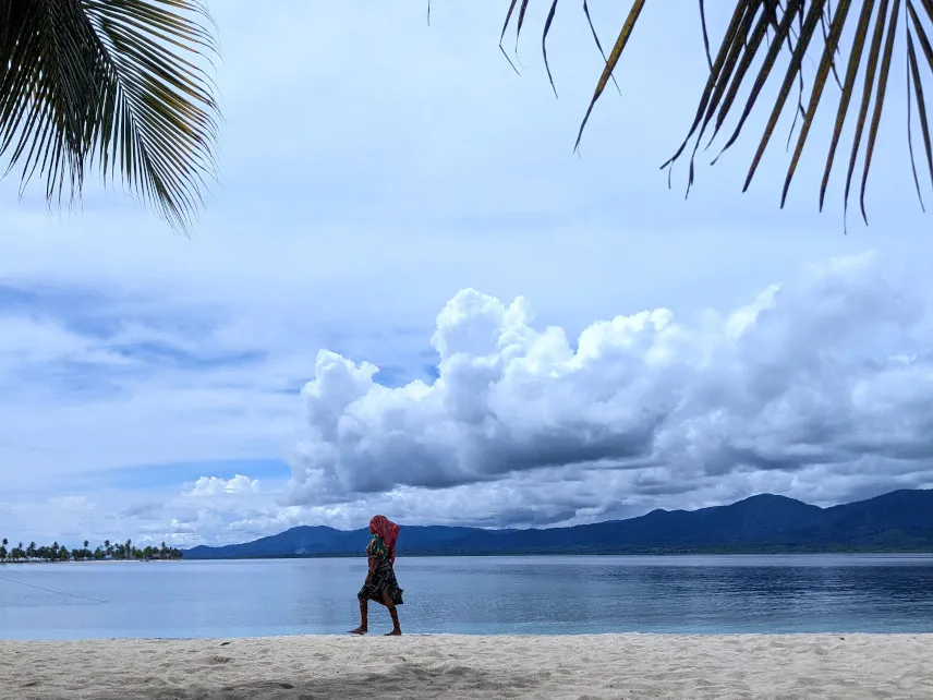 Picture of a beach on San blas