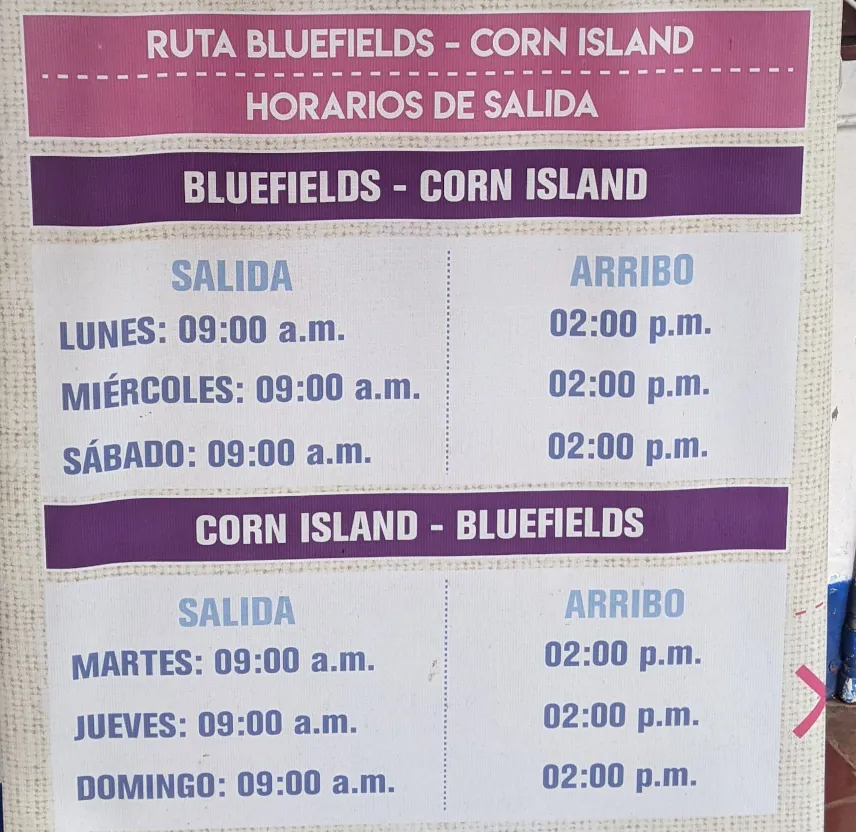 Picture of Ferry Schedule