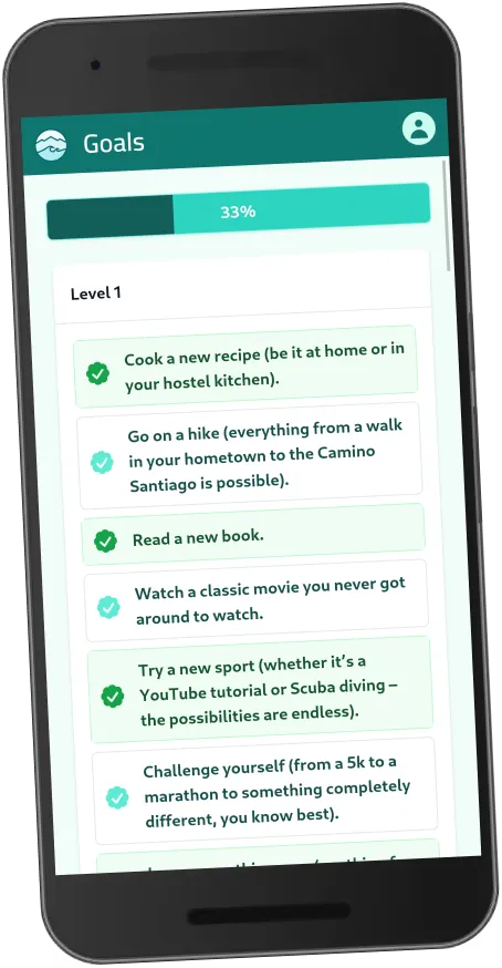 A picture of Carina and Philipp enjoying a mountain view